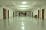 Apparently a planning error resulted in the hotel's large corridors