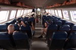 On the ferry for the Thai border at Koh Kong