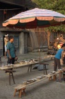 Funeral 'wake' in Zhaoxing. Guizhou province.