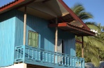 A colourful local house