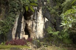 An entrance to the cave of the Hidden-City in Vieng Xai
