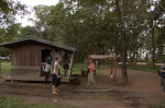 Laos immigration control, Laos-Cambodian border.
