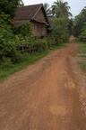 Our guest house in Attapeu lies down that road