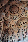 This room served as a music chamber and the roof was designed to dampen reverberation