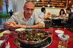 Last meal in China. Fish Hot Pot.