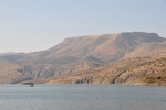 Crossing a reservoir by ferry