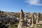 Our pansiyon's rooftop view in Goreme, Cappadocia