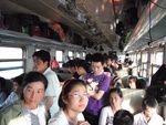 Train from HohHot to YinChuan... getting crowded