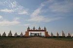 A huge monument to honor the role of horses in Mongolian society