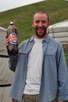 Krushka Russian beer... Jason likes the size of it