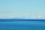 The northern mountains are the border to Russia